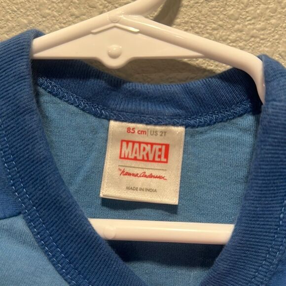 Hanna Andersson Marvel Captain America‎ LS Tee Sz 85cm 2T - Picture 3 of 4